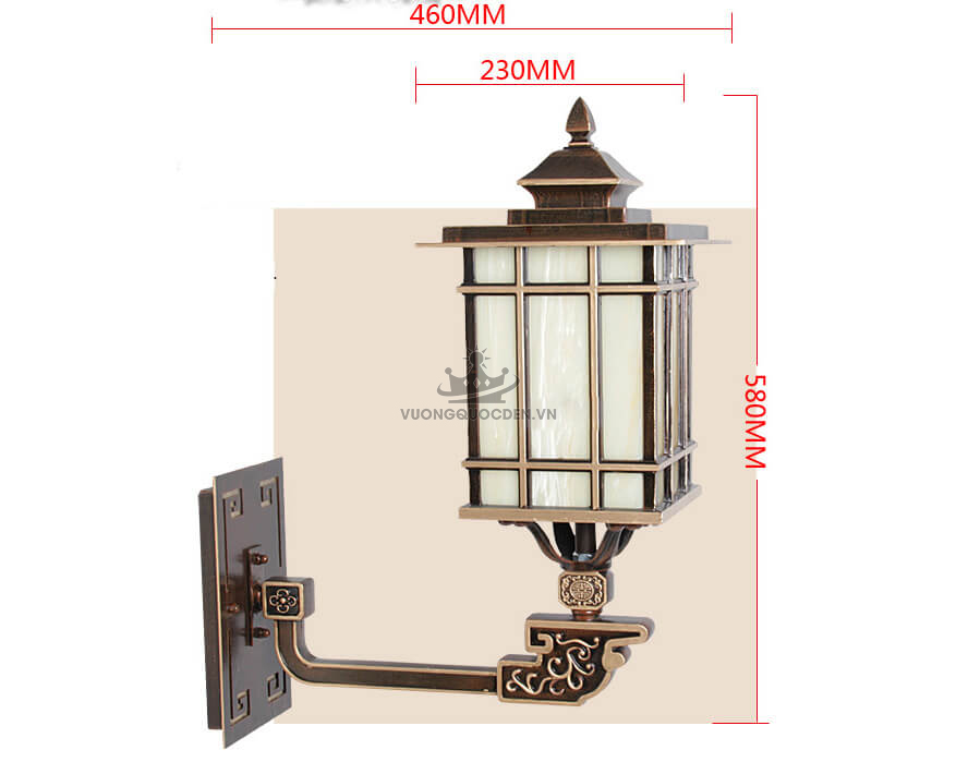 Đèn tường ngọc thạch dáng đứng ROL190-1